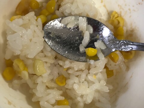 簡単 アマニ油入り醤油バターコーンご飯